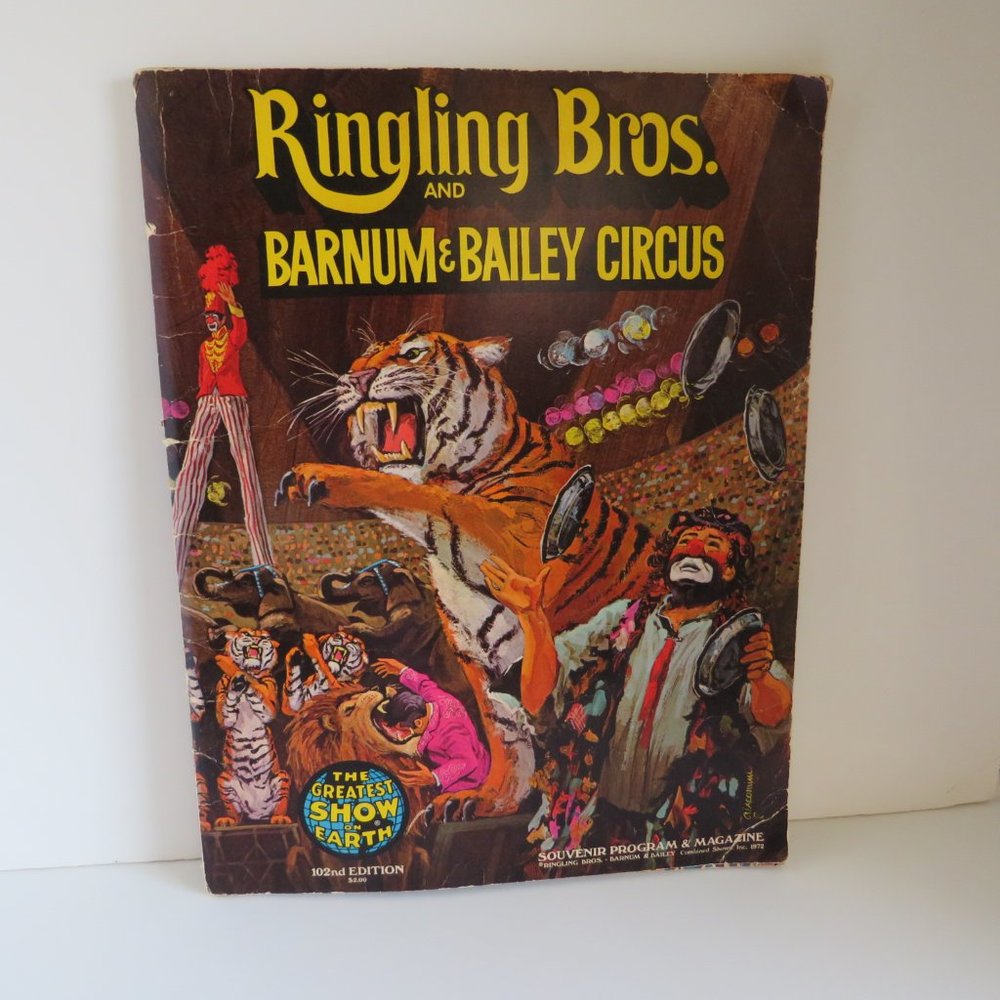 Ringling Brothers and Barnum & Bailey Circus 1972 Souvenir Program & Magazine